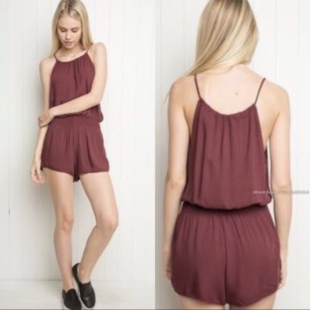 H&M Maroon Romper